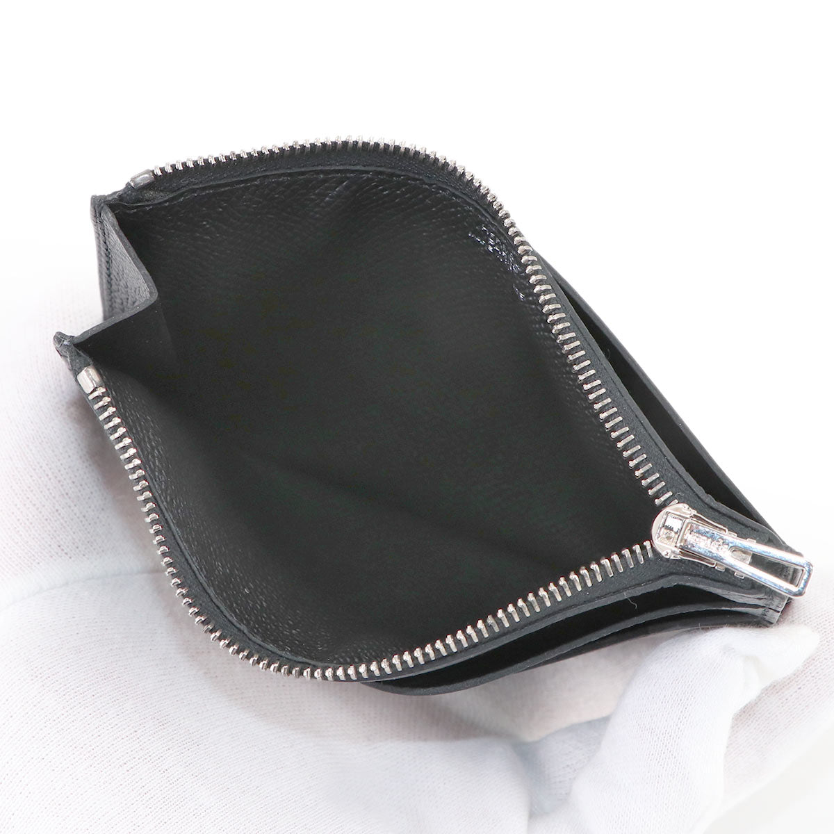 City Zip Coin Case Epsom Black