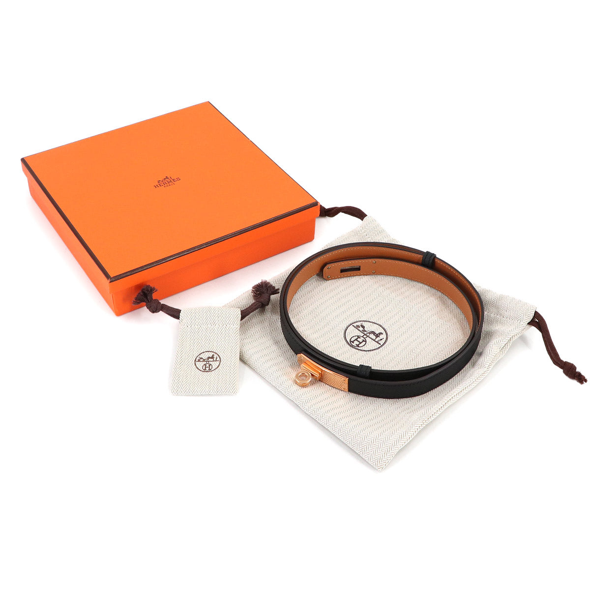 Kelly Belt 18 Veau Epsom Black Accessory