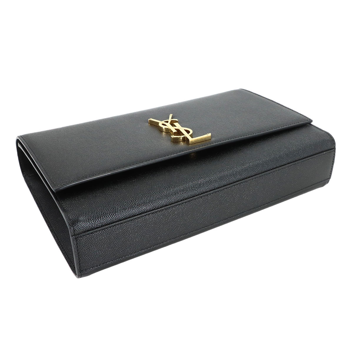Kate Large Chain Shoulder Bag Leather Black 446752