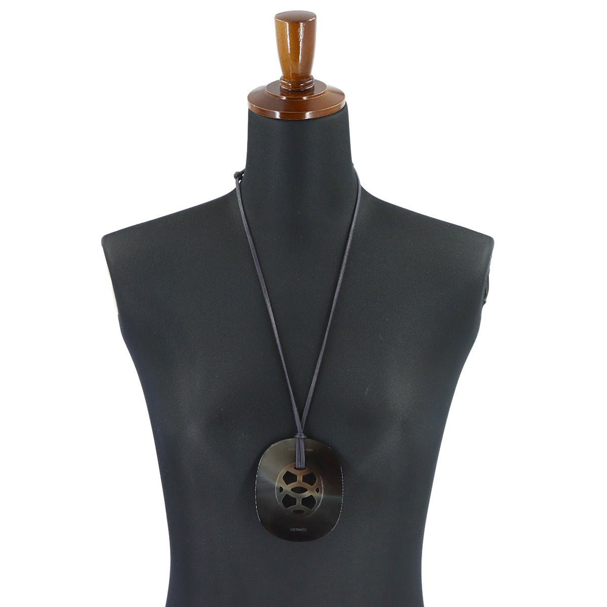 Lift GM Pendant Buffalo Horn Dark Gray Brown Necklace