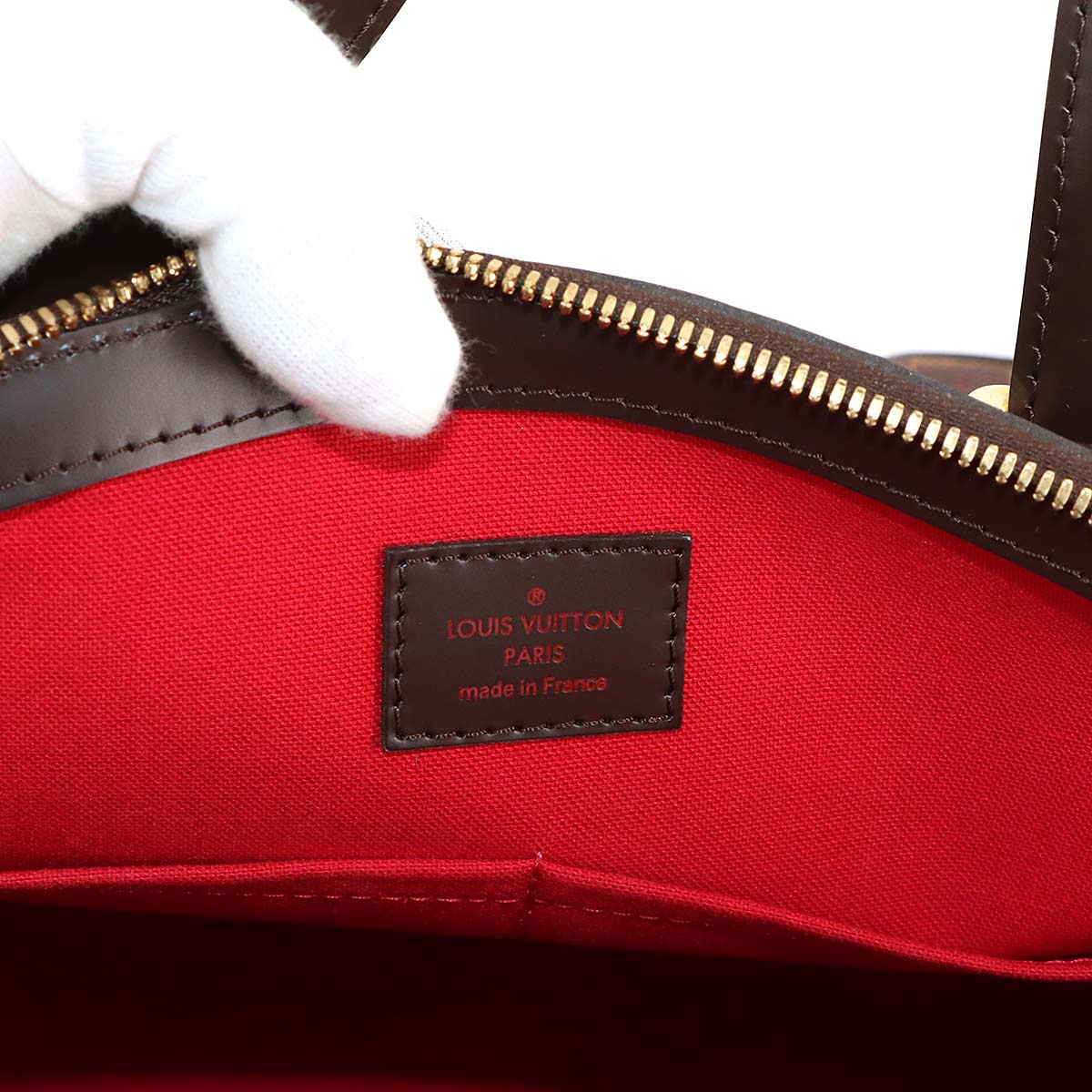 Damier Verona MM Tote Bag Ebene N41118 Purse