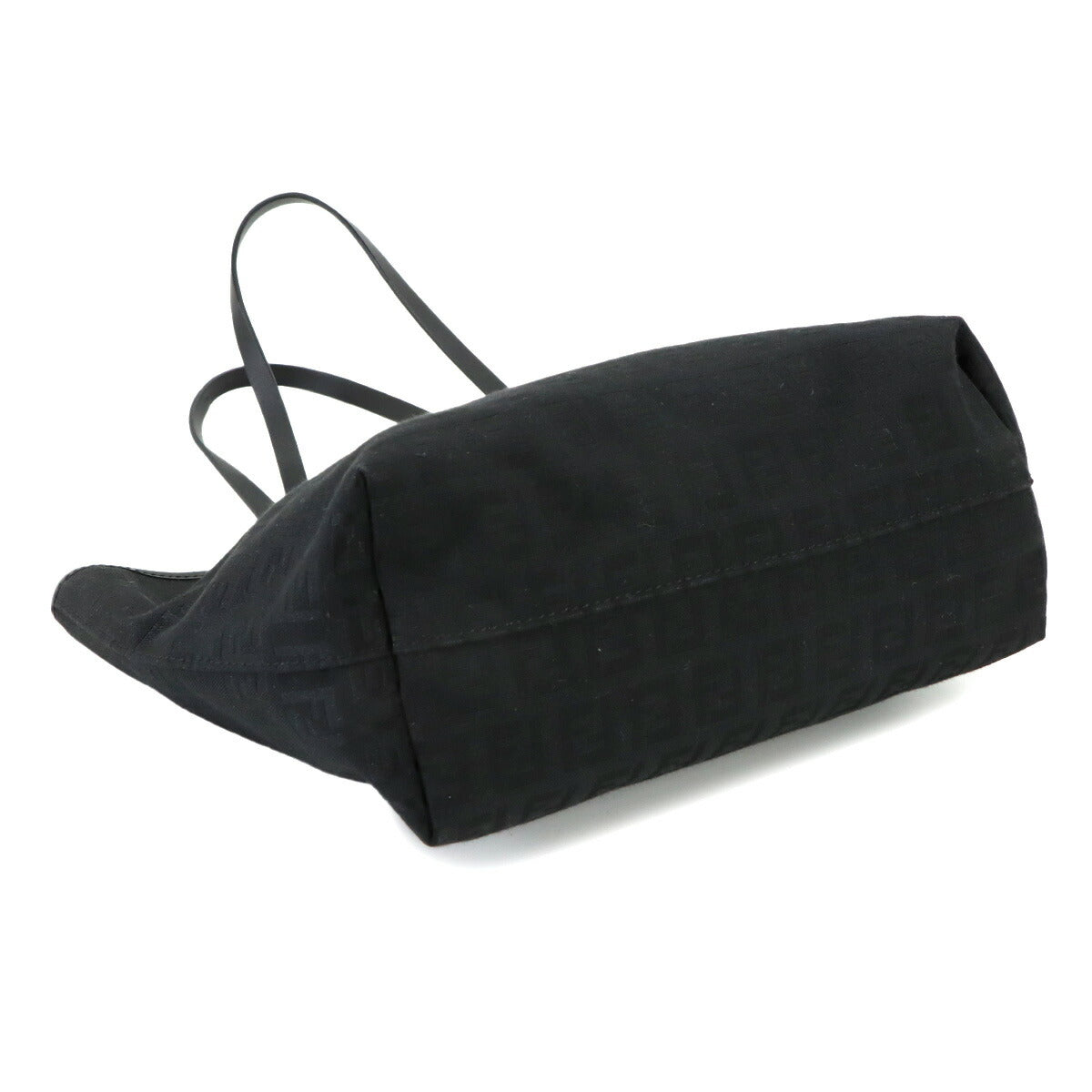 Zucchino Tote Bag Canvas Leather Black 8BH075 FF Purse