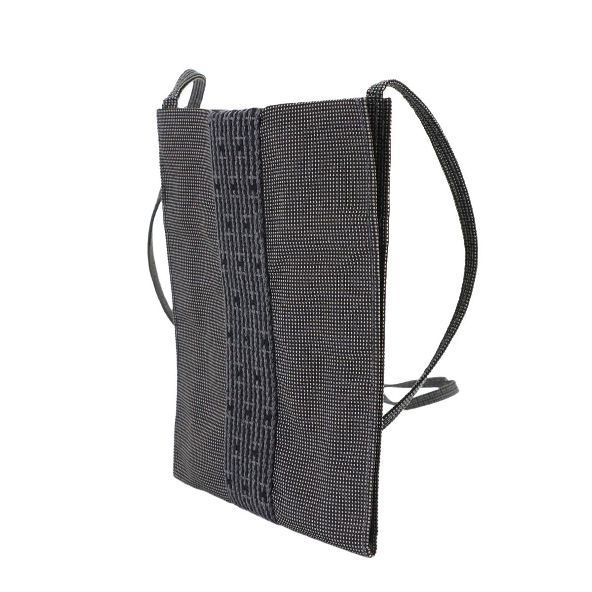 Herline Pochette Shoulder Bag Canvas Gray Purse