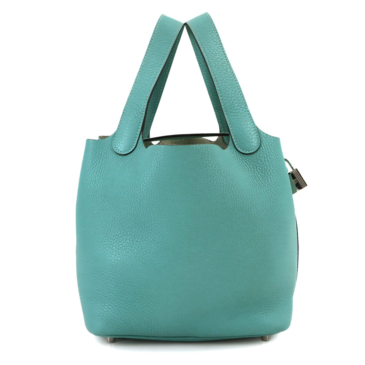 Picotin Lock PM Hand Bag Taurillon Clemence Blue Saint Cyr