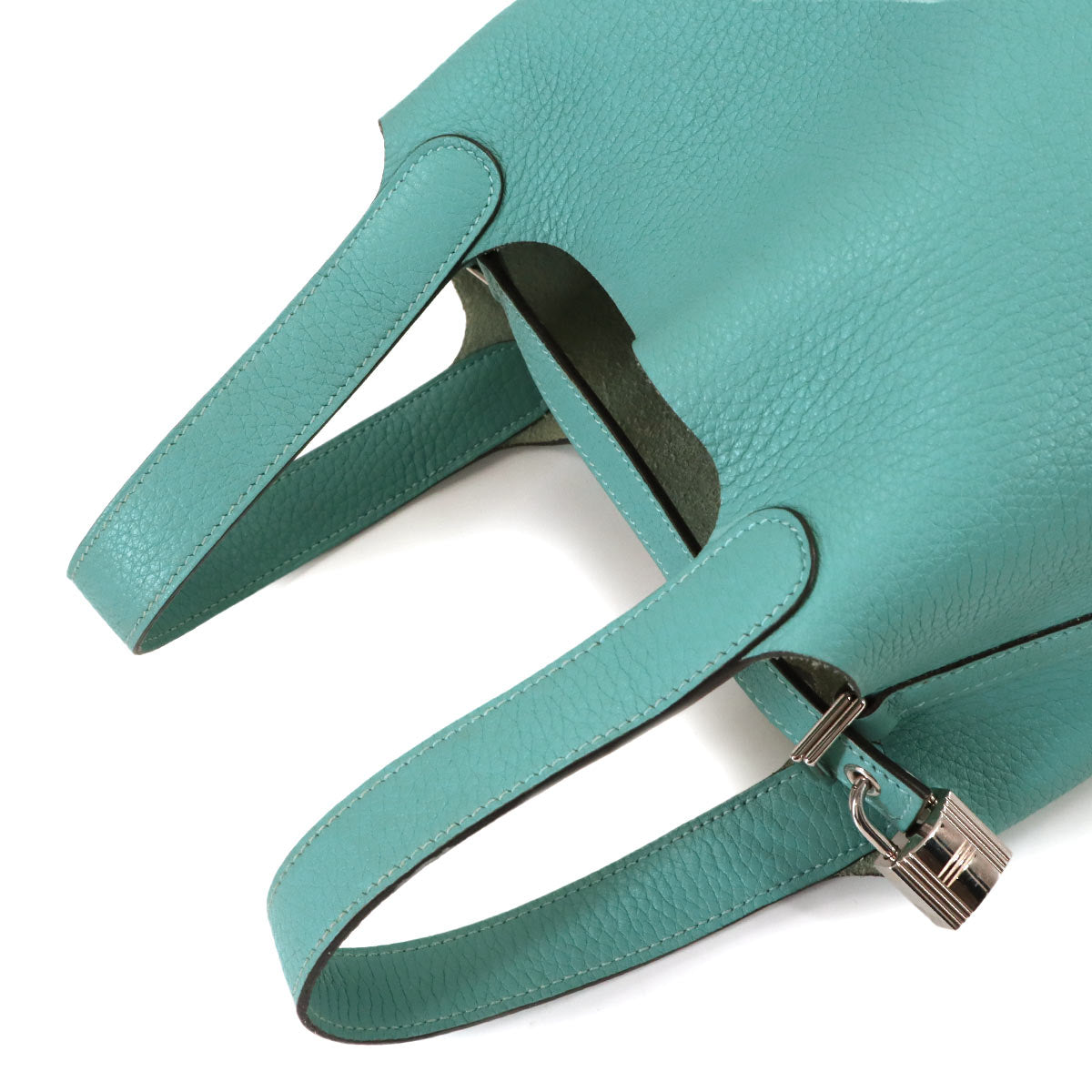 Picotin Lock PM Hand Bag Taurillon Clemence Blue Saint Cyr