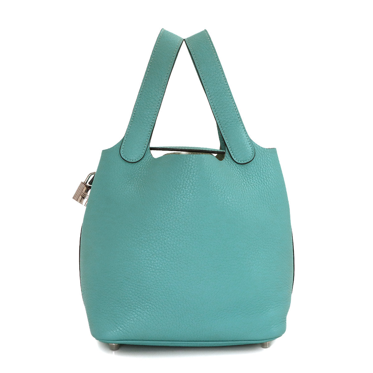Picotin Lock PM Hand Bag Taurillon Clemence Blue Saint Cyr