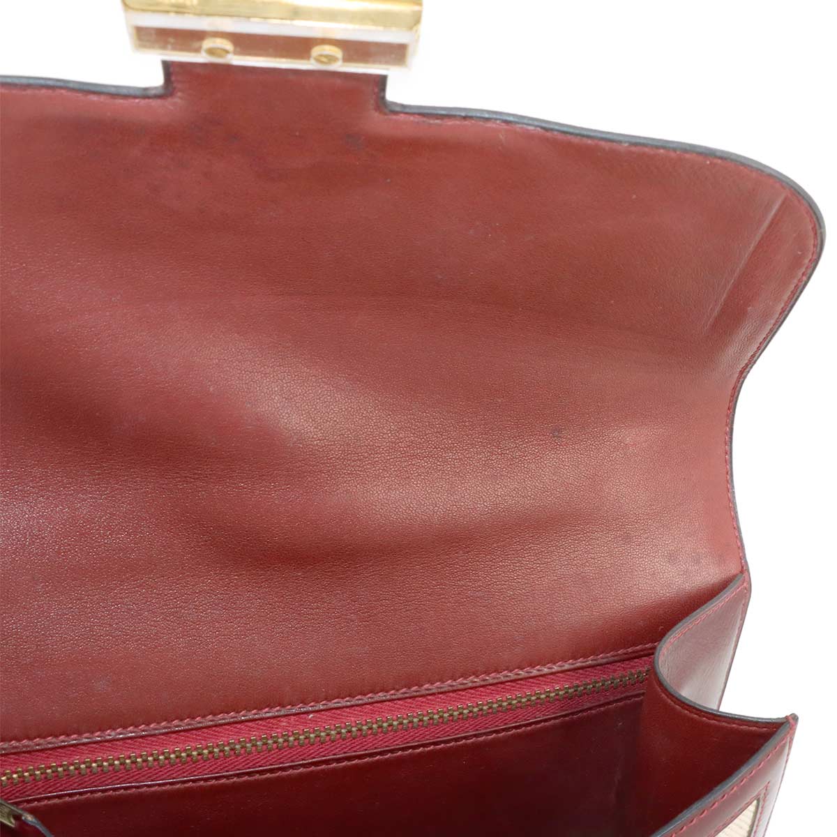 Constance 23 Shoulder Bag Box Calf Toile H Beige Rouge H