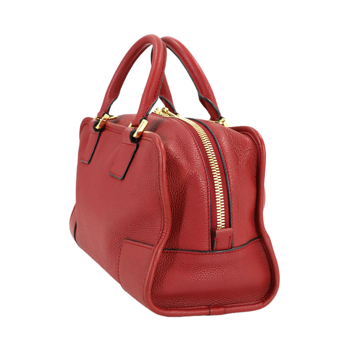 Amazona 28 Hand Shoulder Bag Leather Red Anagram Purse