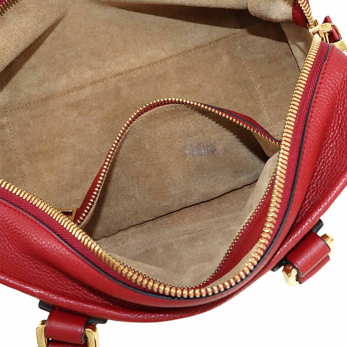 Amazona 28 Hand Shoulder Bag Leather Red Anagram Purse