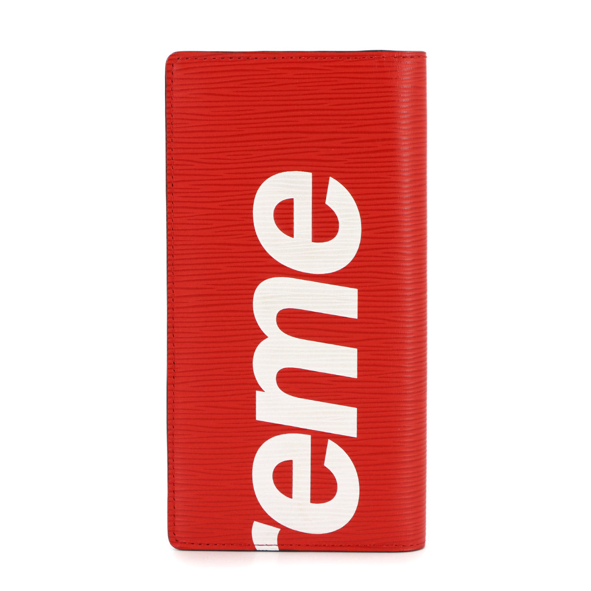 Supreme Epi Brazza Wallet Leather Red White M67719