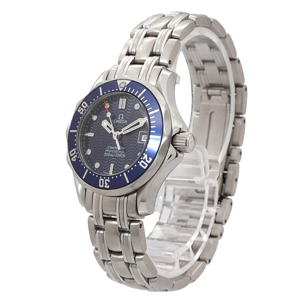 Seamaster 300m 2583.80 Date Quartz Blue Dial Ladies Watch