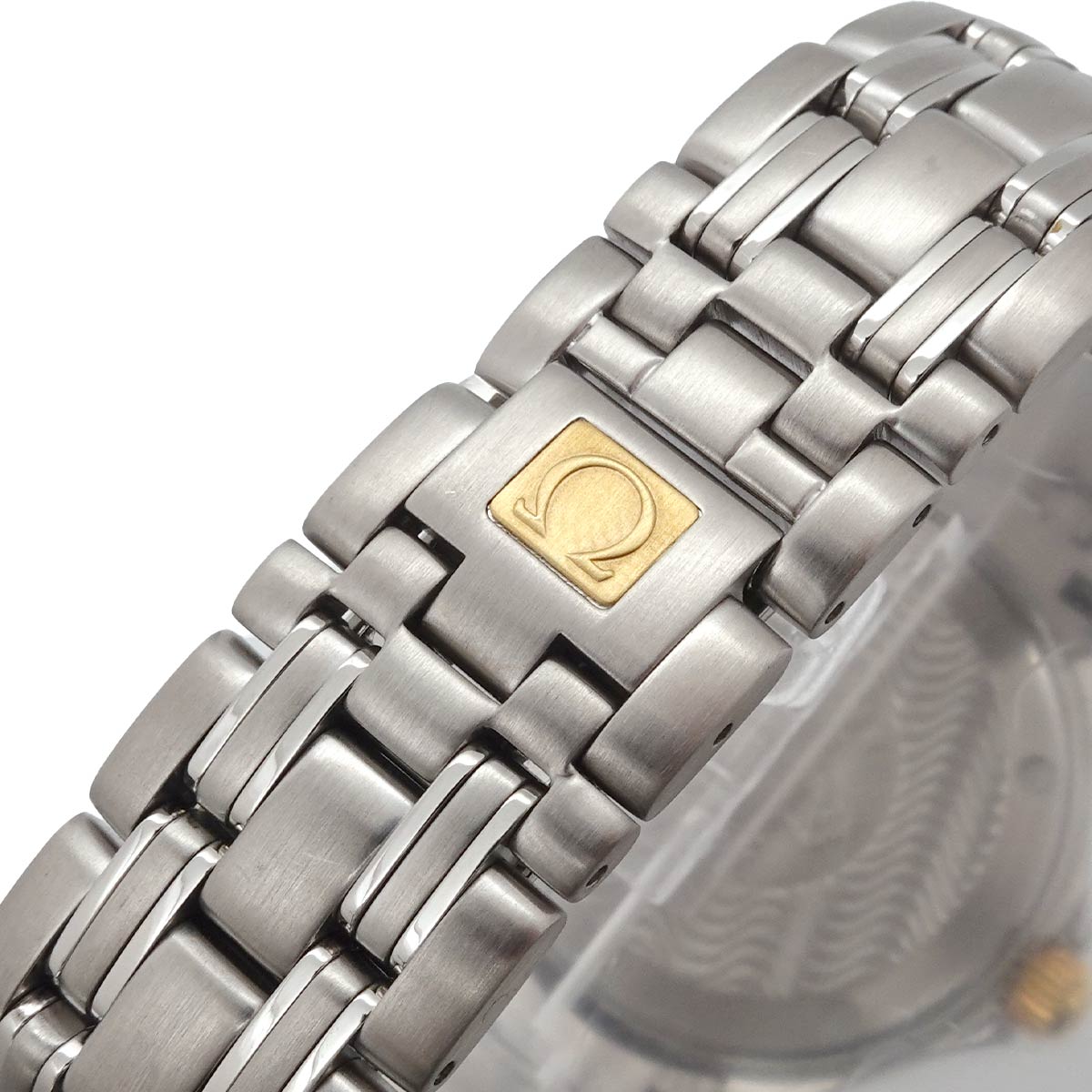 Seamaster 2411.50 Quartz Date YG Black Dial Mens Watch