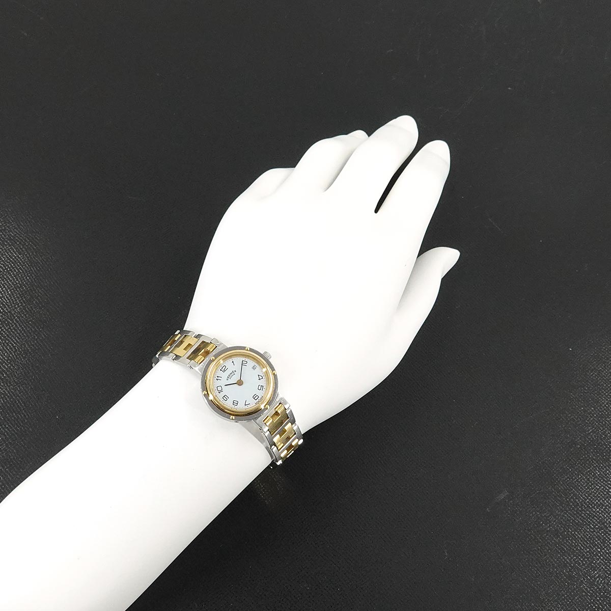 Clipper Quartz Date White Dial Ladies Watch