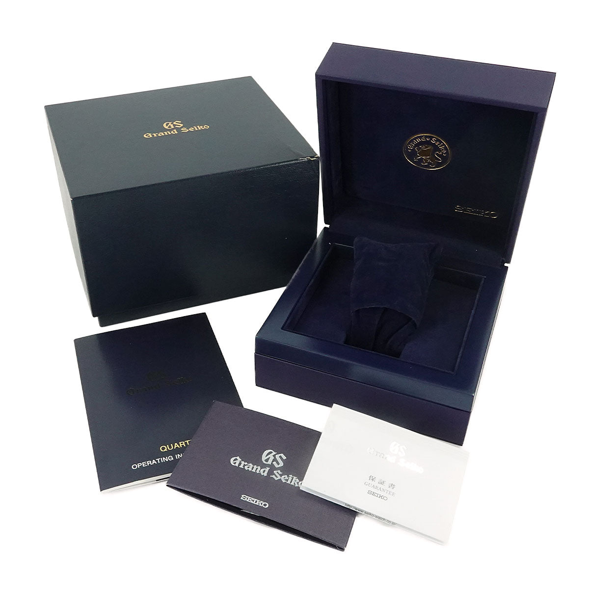 GRAND SEIKO SBGX063 9F62 0AB0 Date Quartz Silver Dial Mens