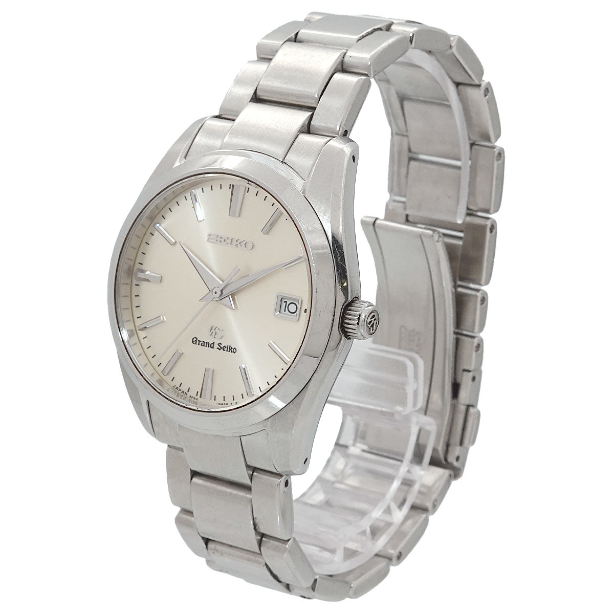 GRAND SEIKO SBGX063 9F62 0AB0 Date Quartz Silver Dial Mens