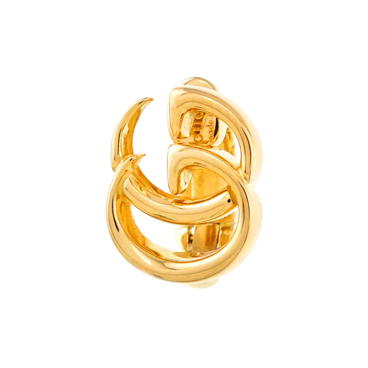 Double G Earring Clip-on 18K YG 750 One Piece only