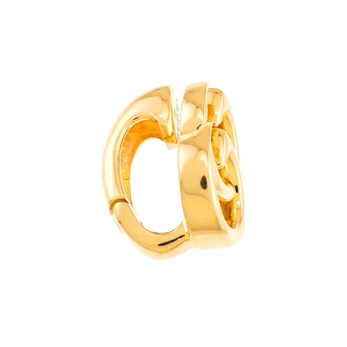 Double G Earring Clip-on 18K YG 750 One Piece only
