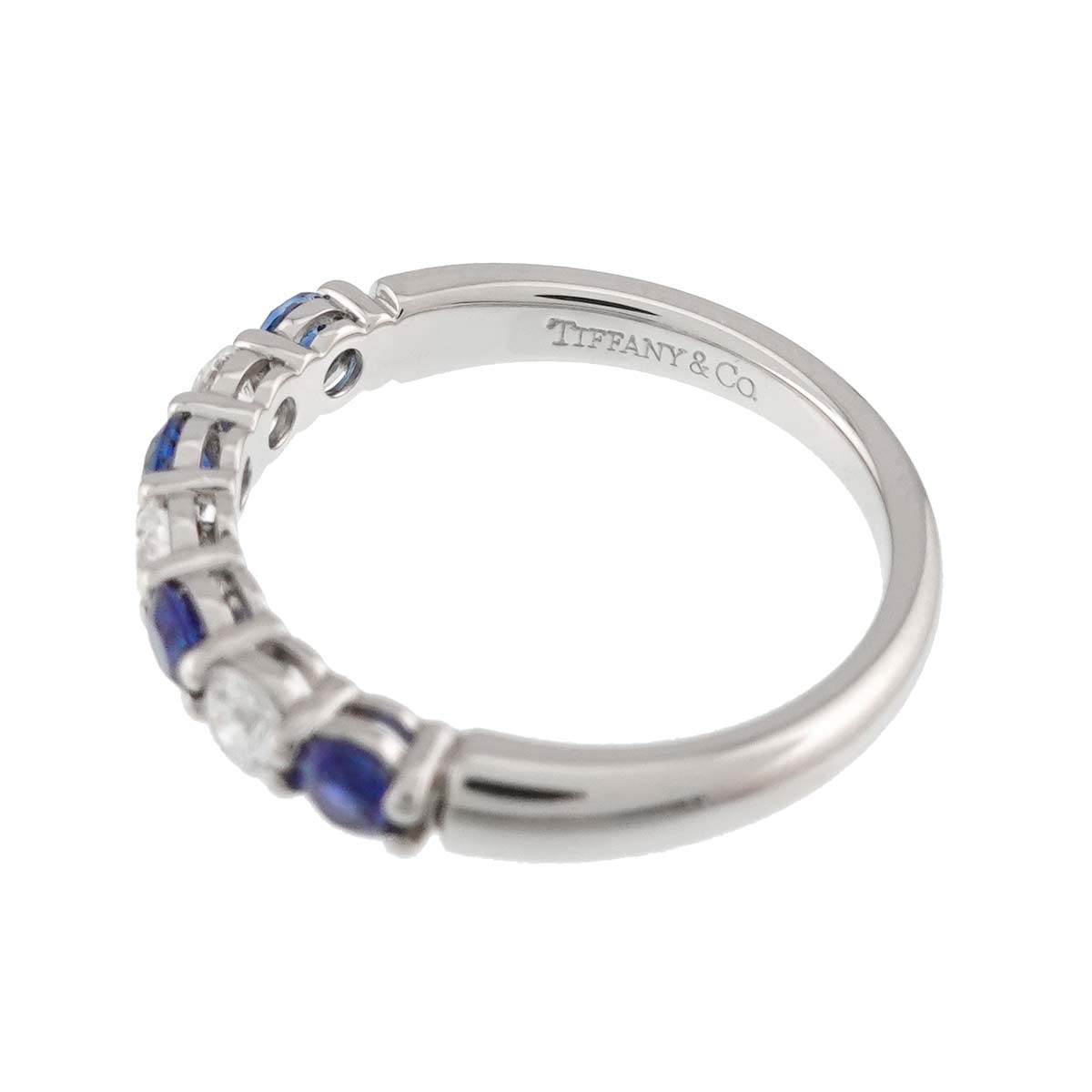 Forever Sapphire Diamond Ring Pt size5.25-5.5(US)