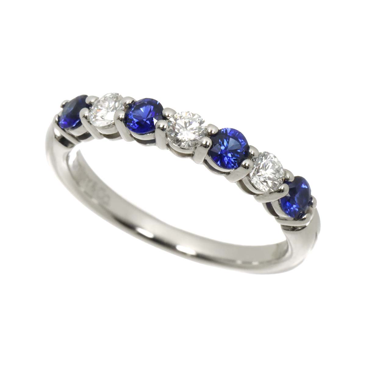 Forever Sapphire Diamond Ring Pt size5.25-5.5(US)