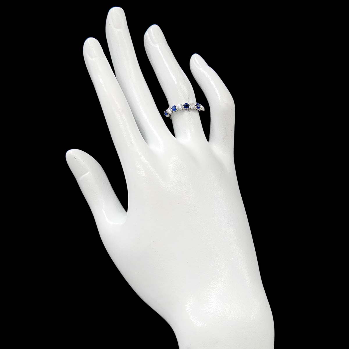 Forever Sapphire Diamond Ring Pt size5.25-5.5(US)
