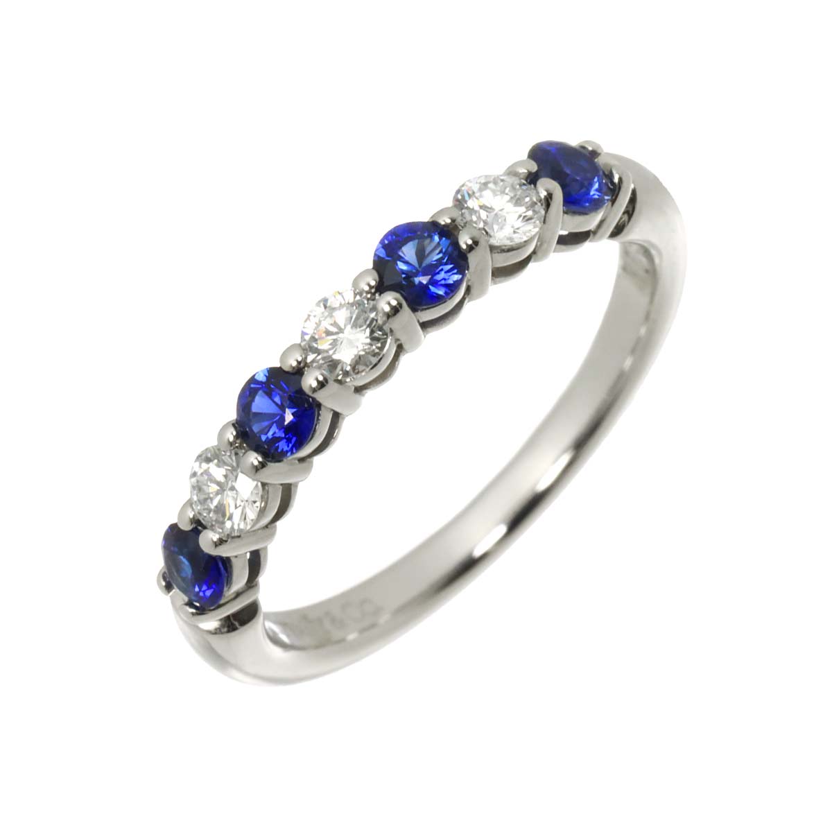 Forever Sapphire Diamond Ring Pt size5.25-5.5(US)