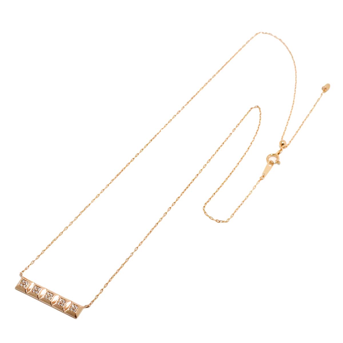 Diamond 0.13ct Necklace 18K Pink Gold 750