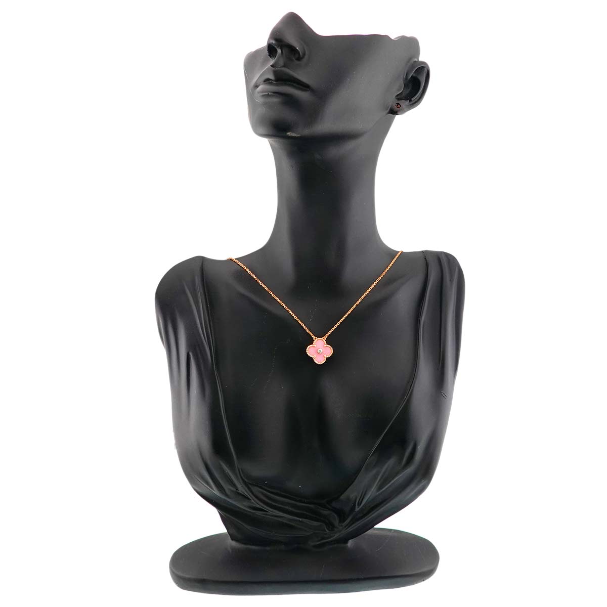 Vintage Alhambra PinkSable Diamond Necklace 18K PG 750