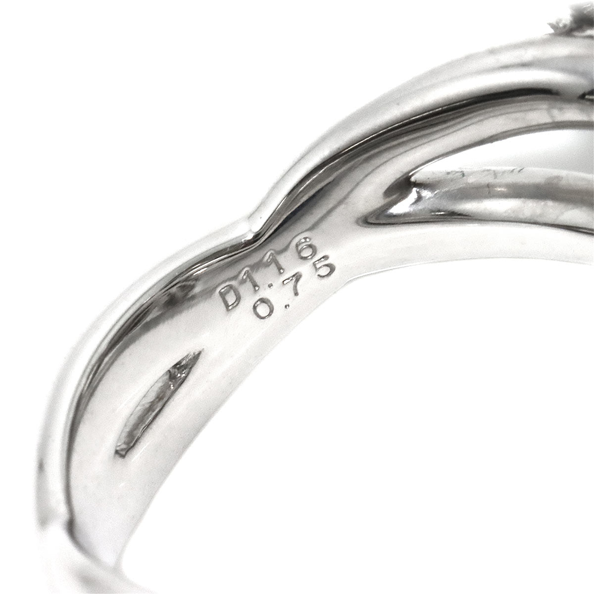 Diamond 1.16/0.75ct Ring 18K WG 750 Size6(US)