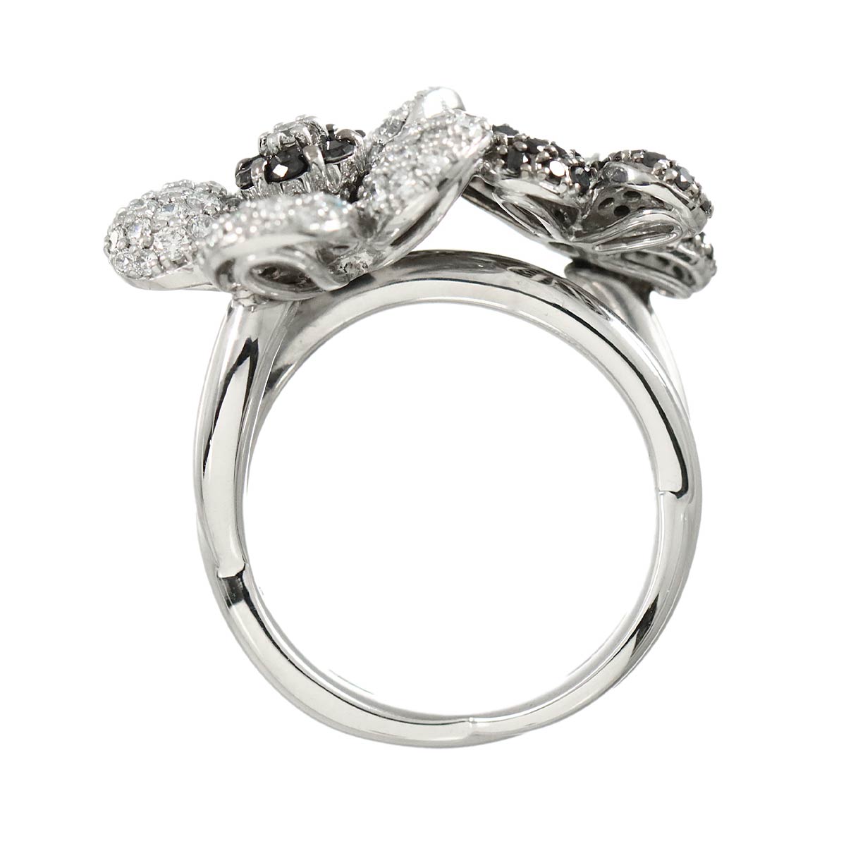 Diamond 1.16/0.75ct Ring 18K WG 750 Size6(US)