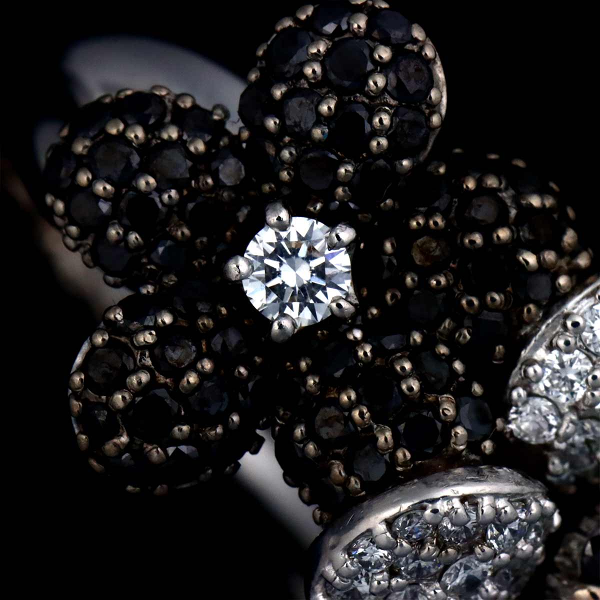 Diamond 1.16/0.75ct Ring 18K WG 750 Size6(US)