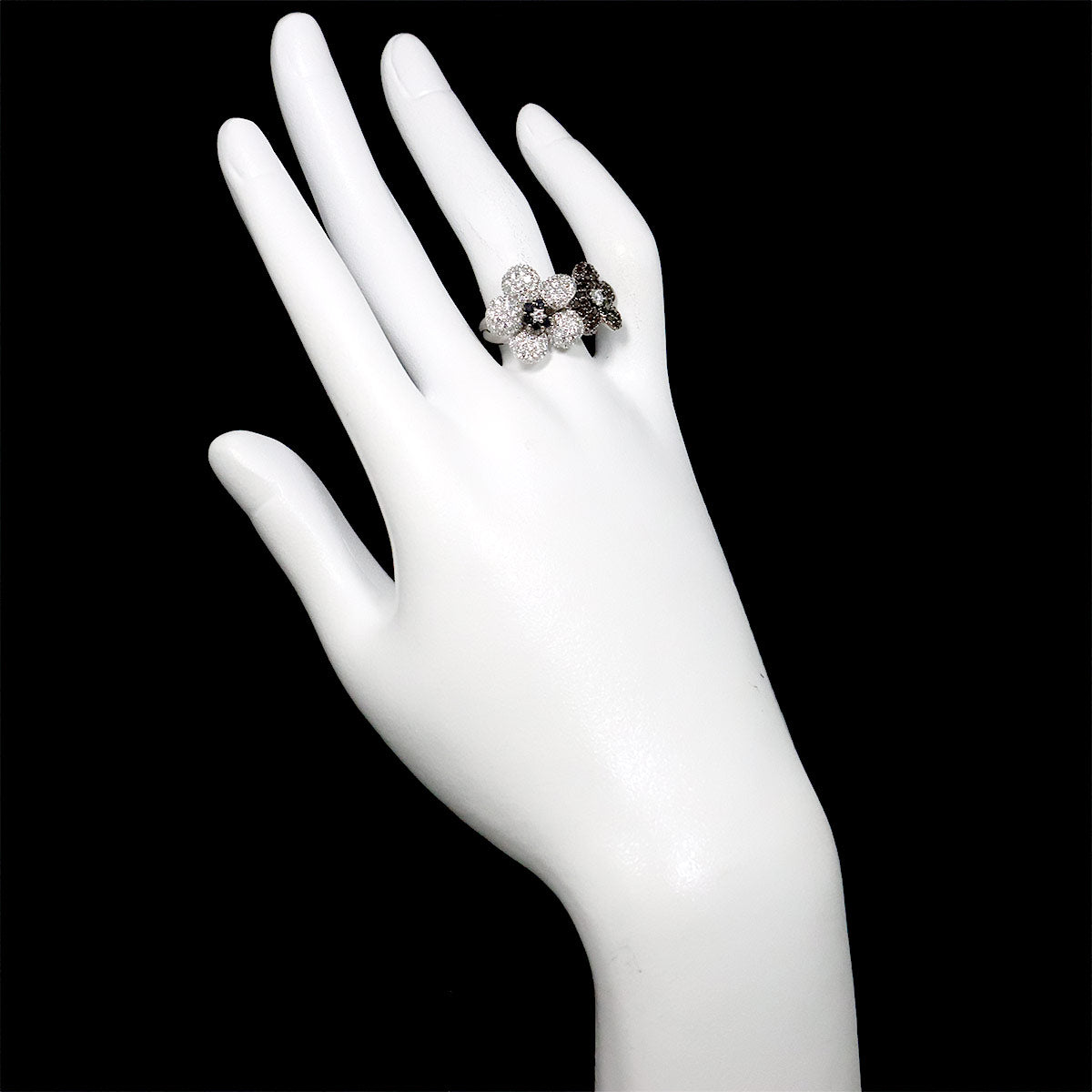 Diamond 1.16/0.75ct Ring 18K WG 750 Size6(US)