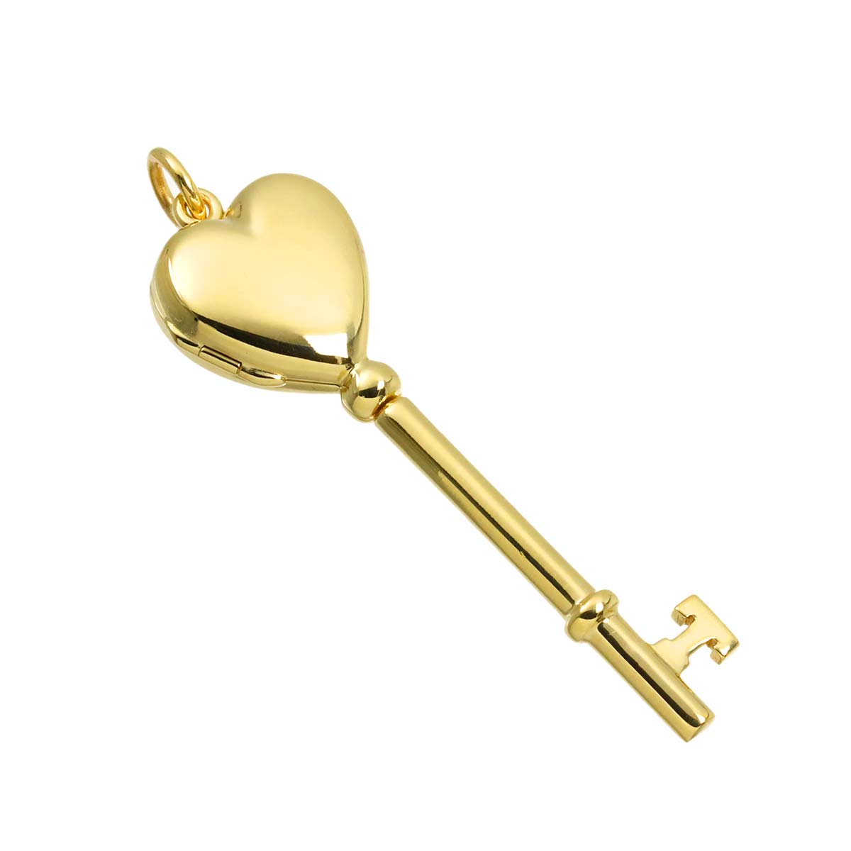 Heart Key Pendant Top 14K Yellow Gold 585