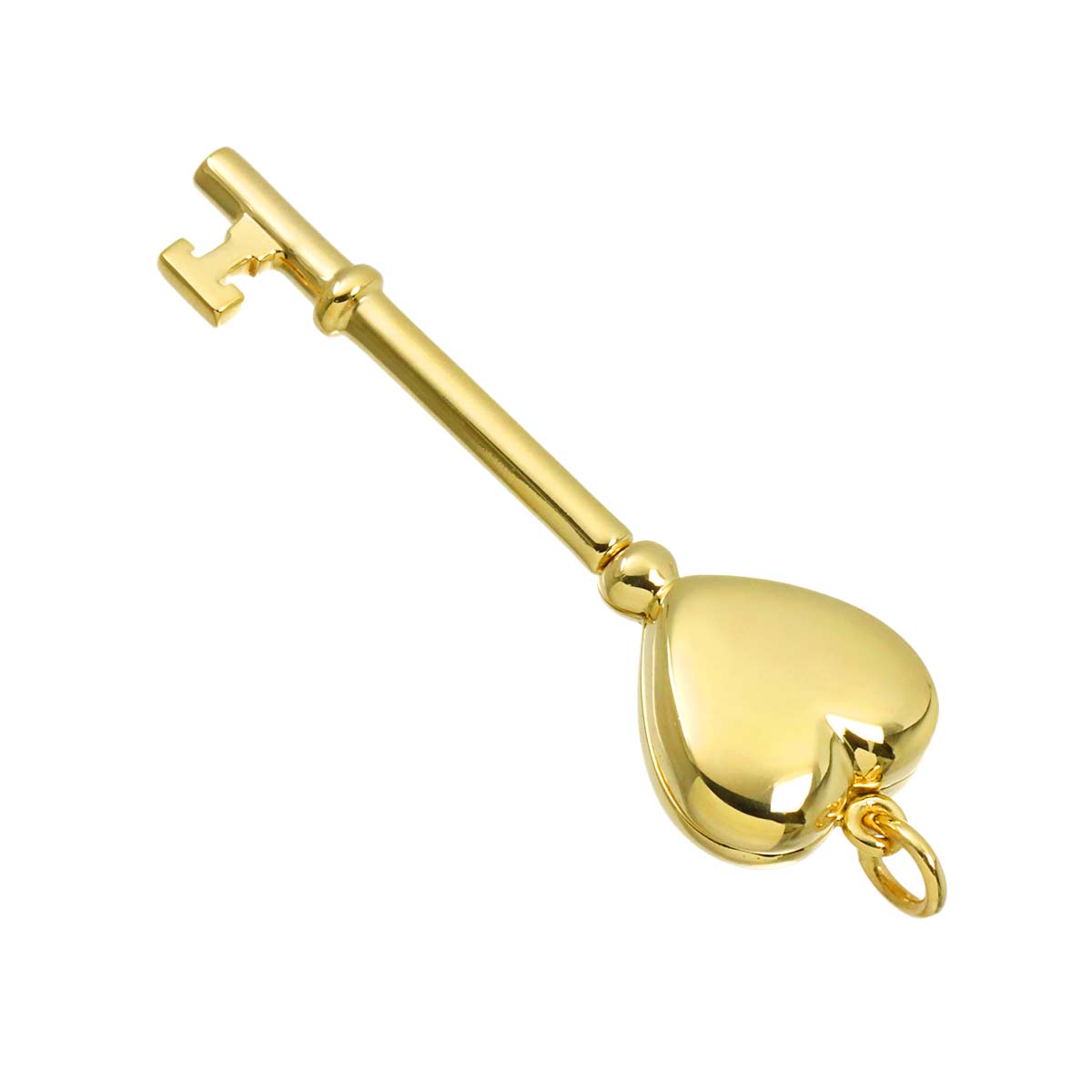 Heart Key Pendant Top 14K Yellow Gold 585