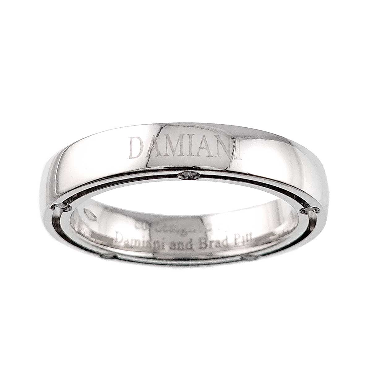 D-SIDE Diamond 10P Ring 18K White Gold 750 size5.5-5.75(US)