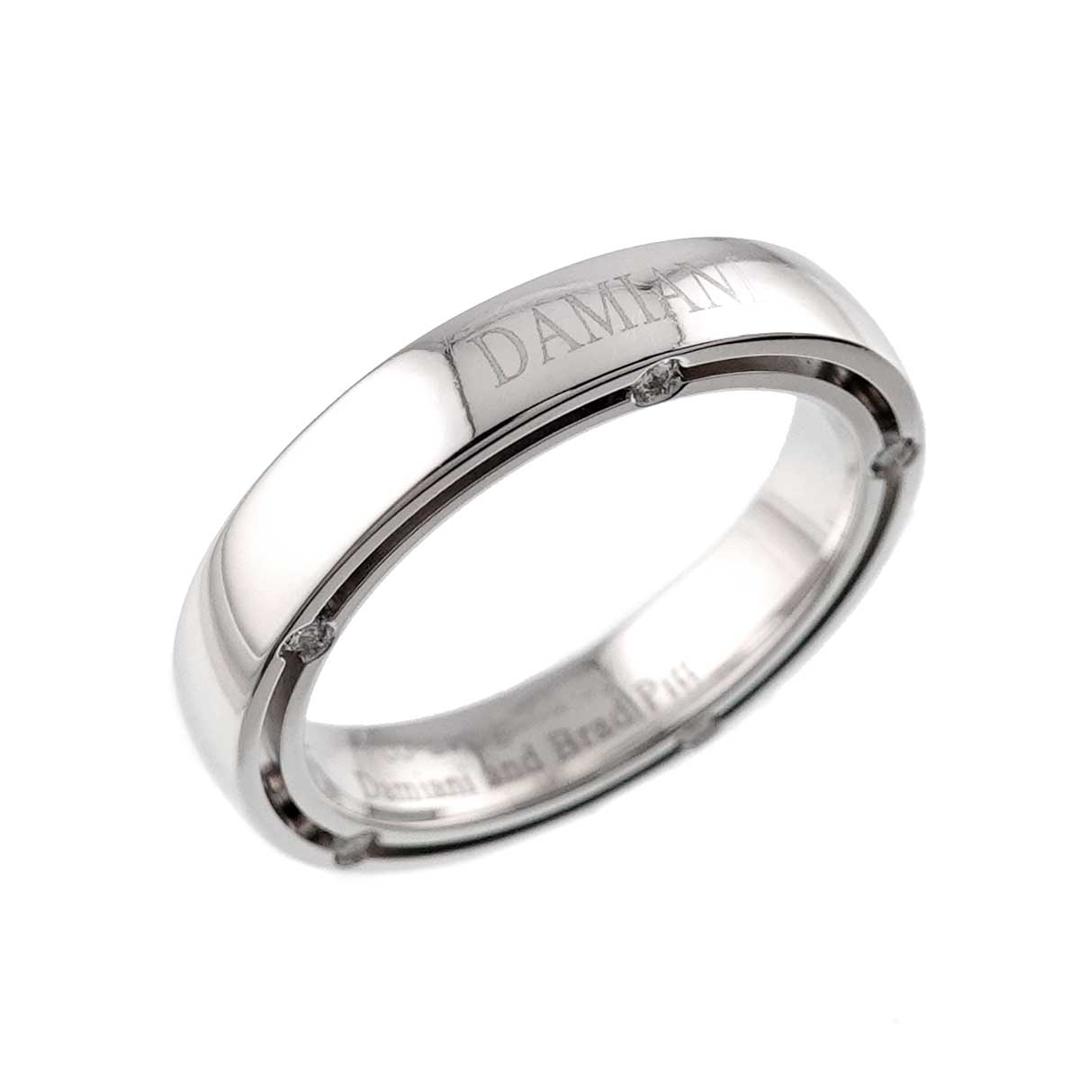 D-SIDE Diamond 10P Ring 18K White Gold 750 size5.5-5.75(US)