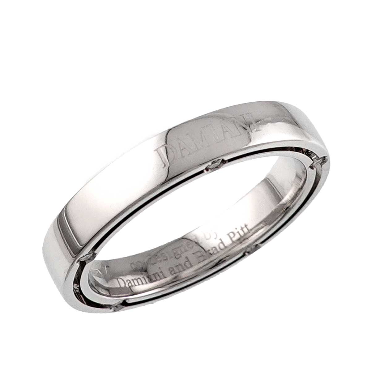 D-SIDE Diamond 10P Ring 18K White Gold 750 size7.5(US)