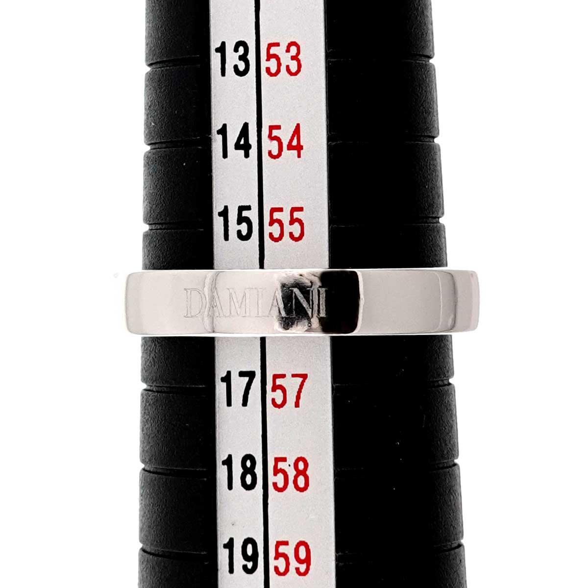 D-SIDE Diamond 10P Ring 18K White Gold 750 size7.5(US)