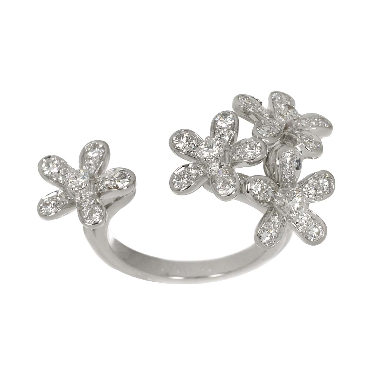Socrates Diamond Ring 18K WG 750 size49 4.75-5(US)