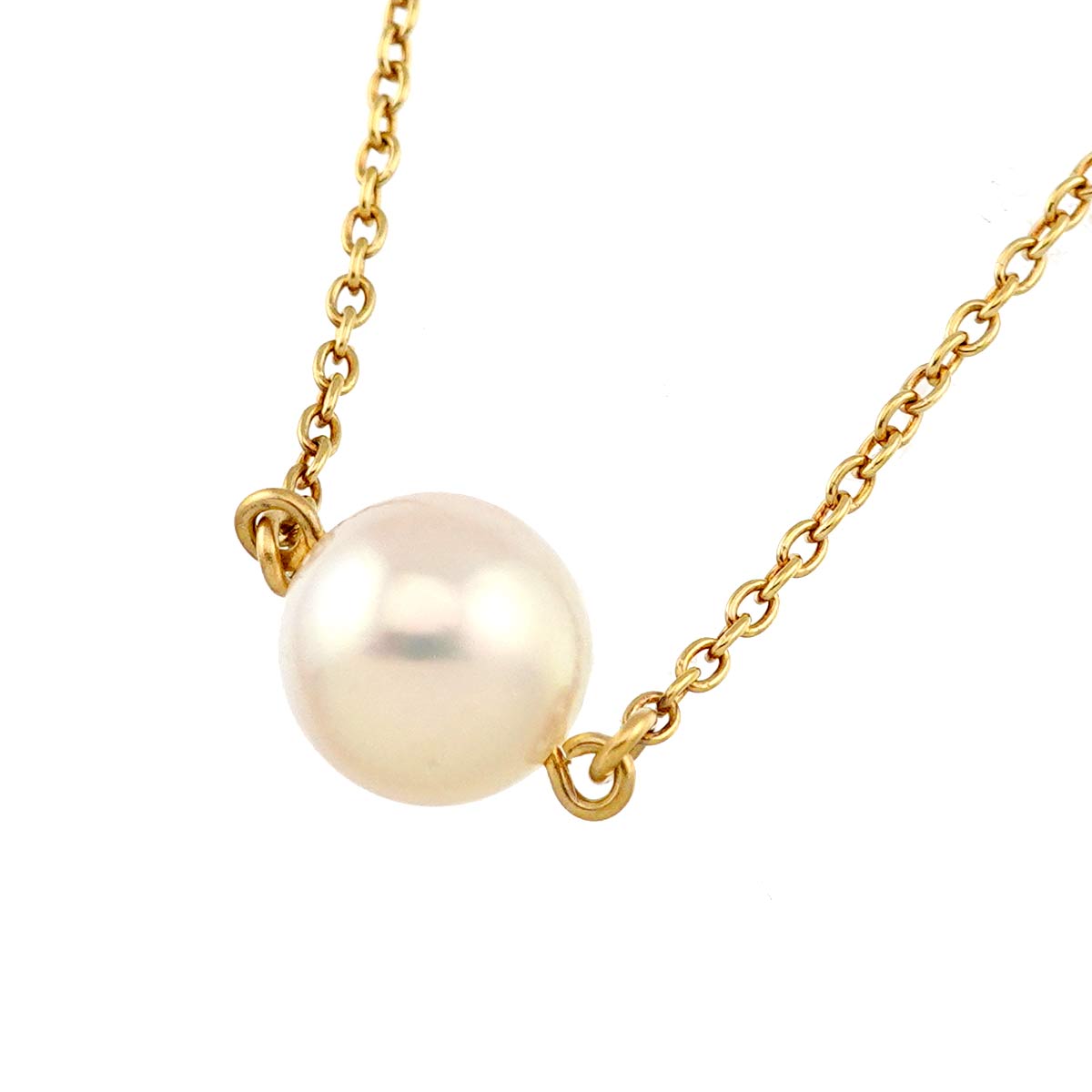 Akoya Pearl 8.0mm Necklace 18K YG 750