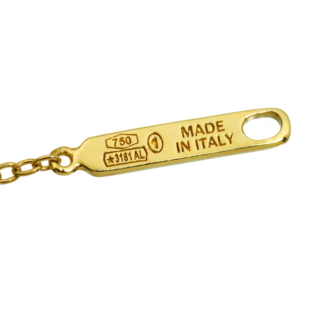 Belle Epoque Crown S Diamond Cross Necklace 18K YG 750