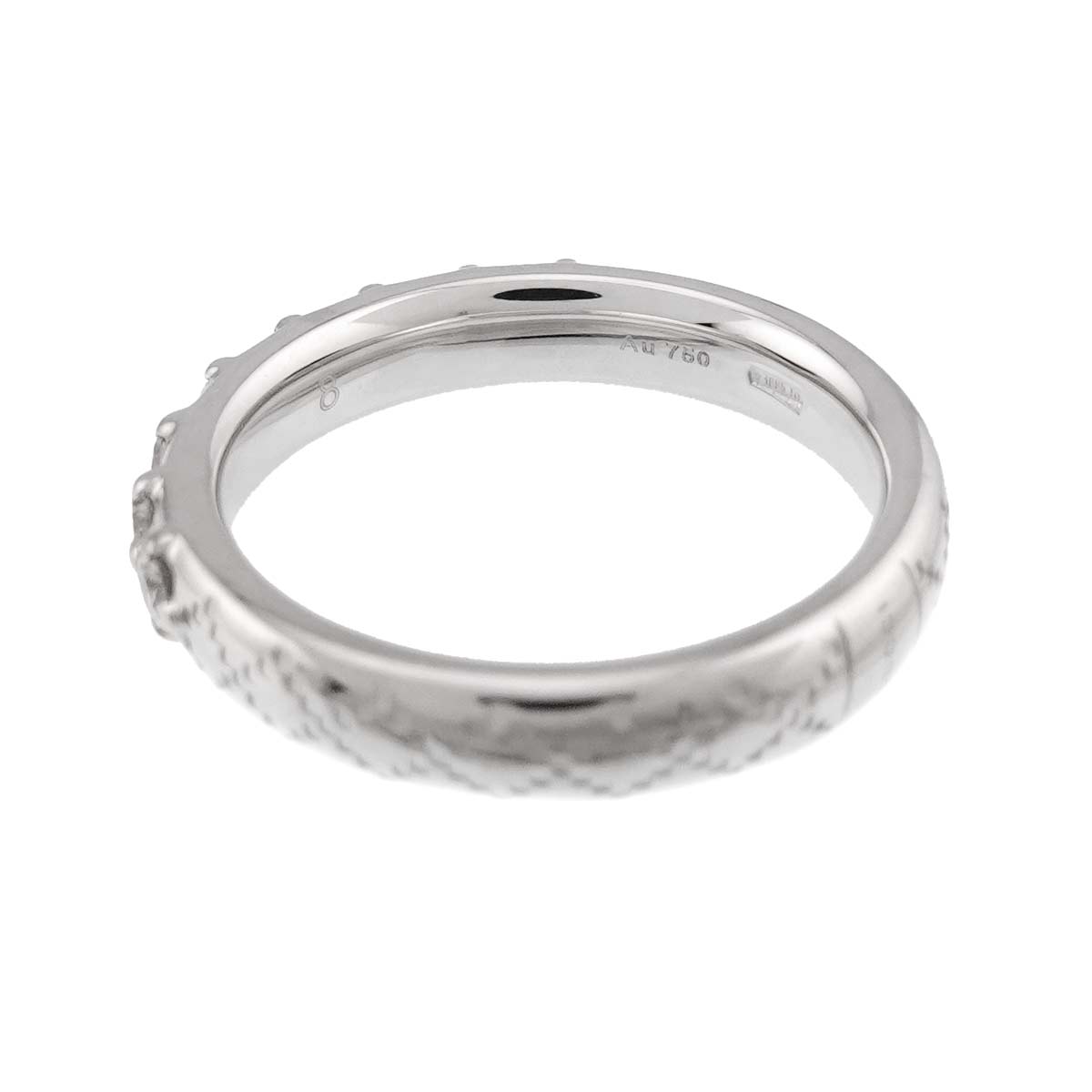 Diamantissima Diamond Ring 18K WG 750 Size8 4.5(US)