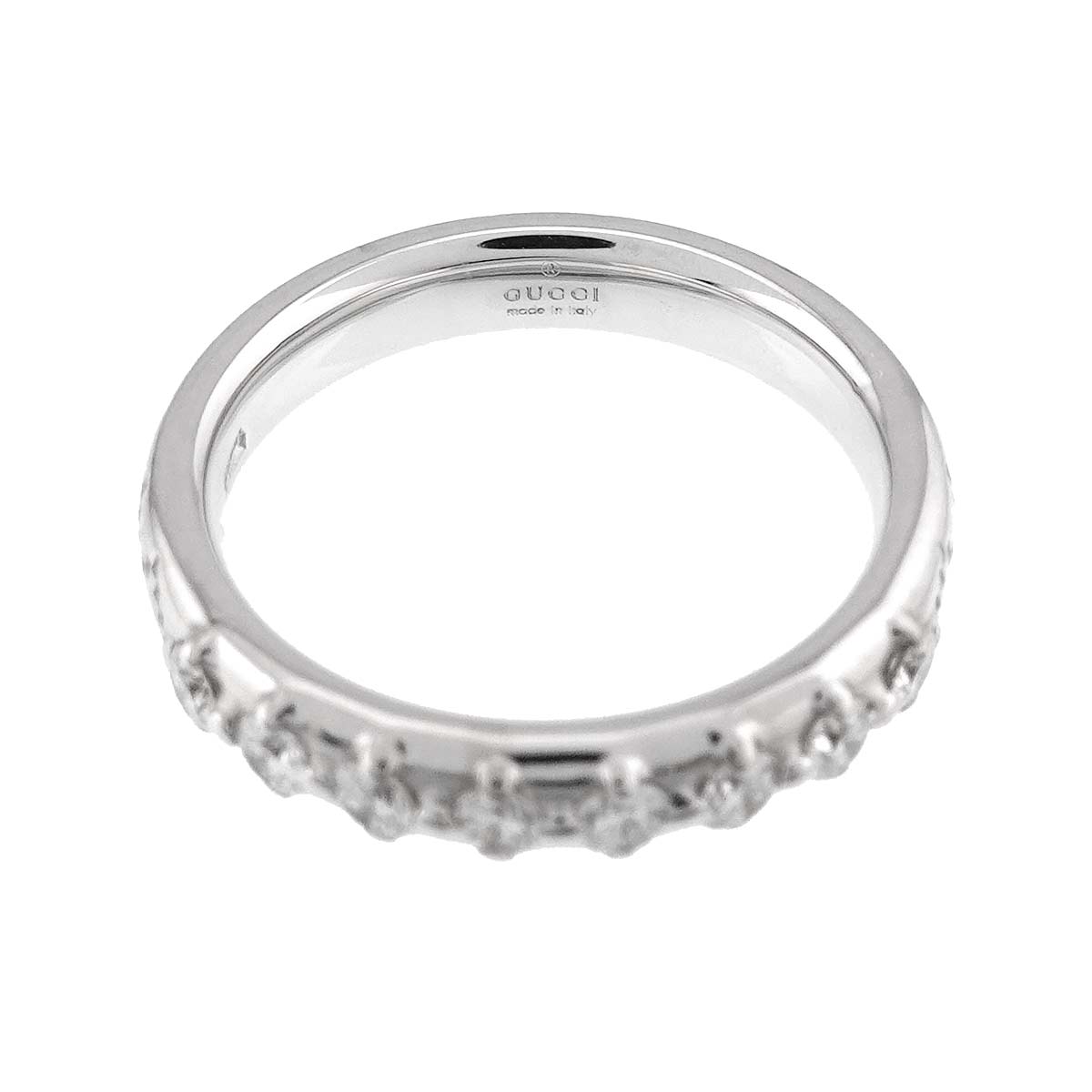 Diamantissima Diamond Ring 18K WG 750 Size8 4.5(US)
