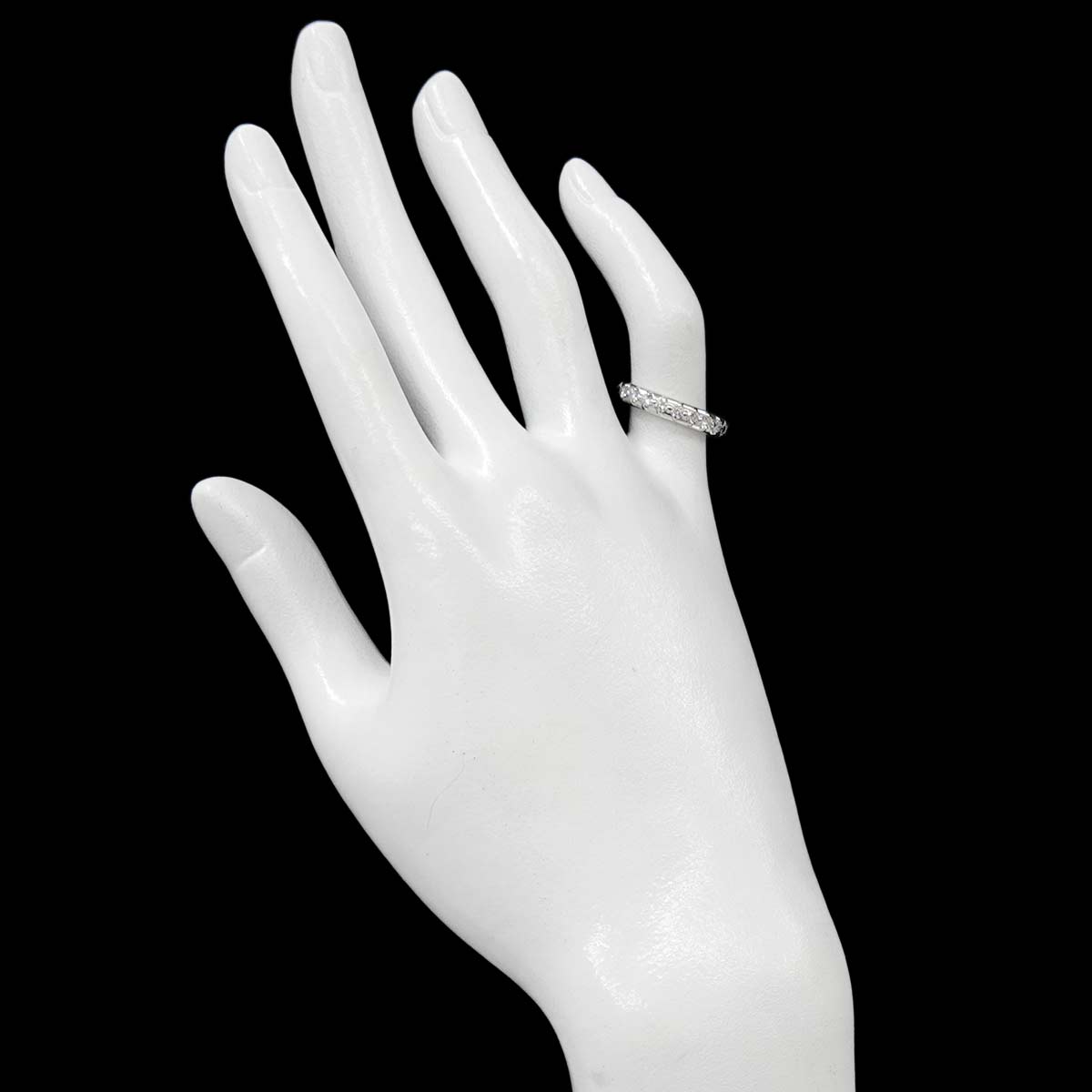 Diamantissima Diamond Ring 18K WG 750 Size8 4.5(US)