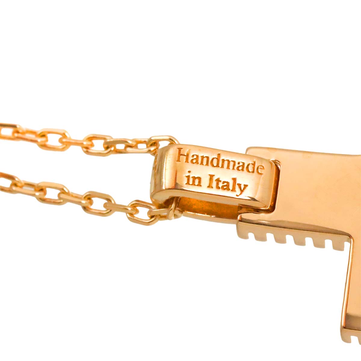 METROPOLITAN DREAM Cross Diamond Necklace 18K PG 750