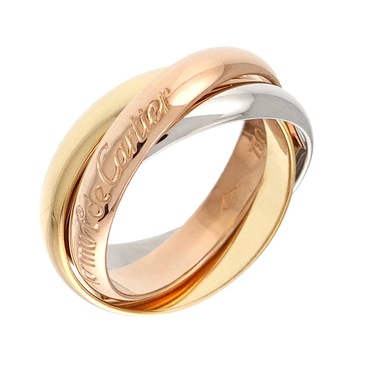 Trinity MM Ring 18K YG WG PG 750 Size51 5.5-5.75(US)
