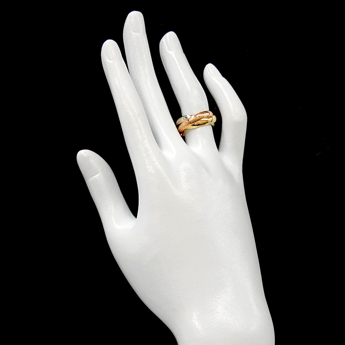 Trinity MM Ring 18K YG WG PG 750 Size51 5.5-5.75(US)