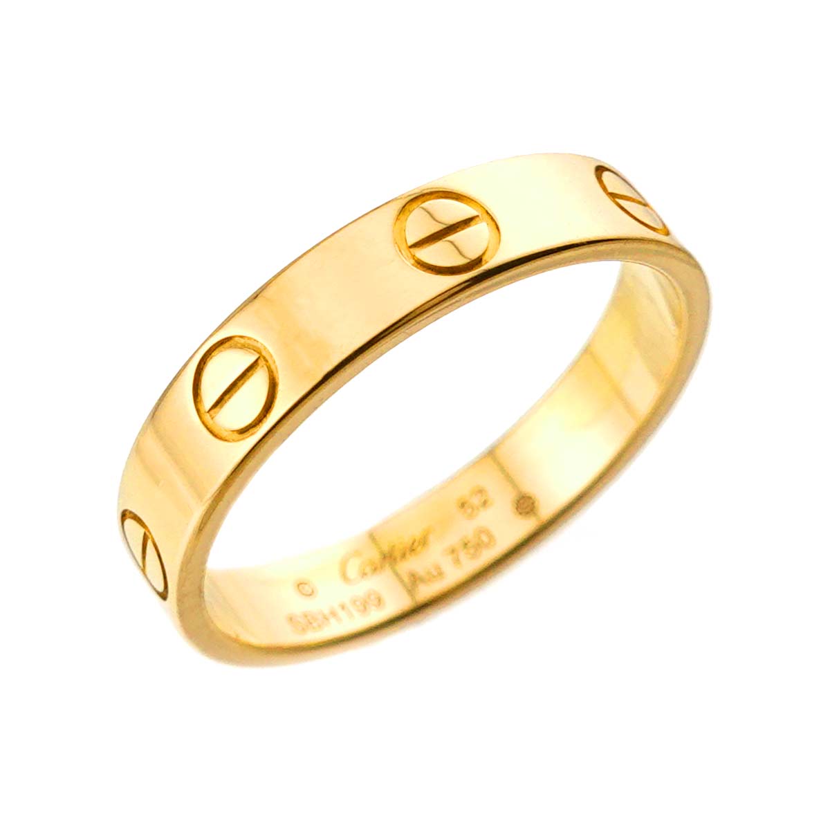 Mini Love Ring 18K Yellow Gold 750 size52 6(US)