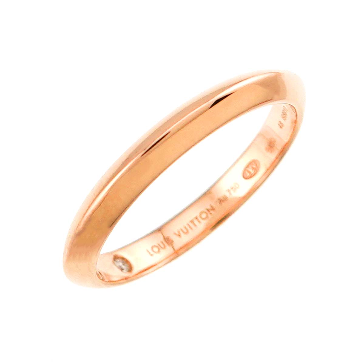 LV Diamond Ring K18 PG 750 Size48 4.5(US)