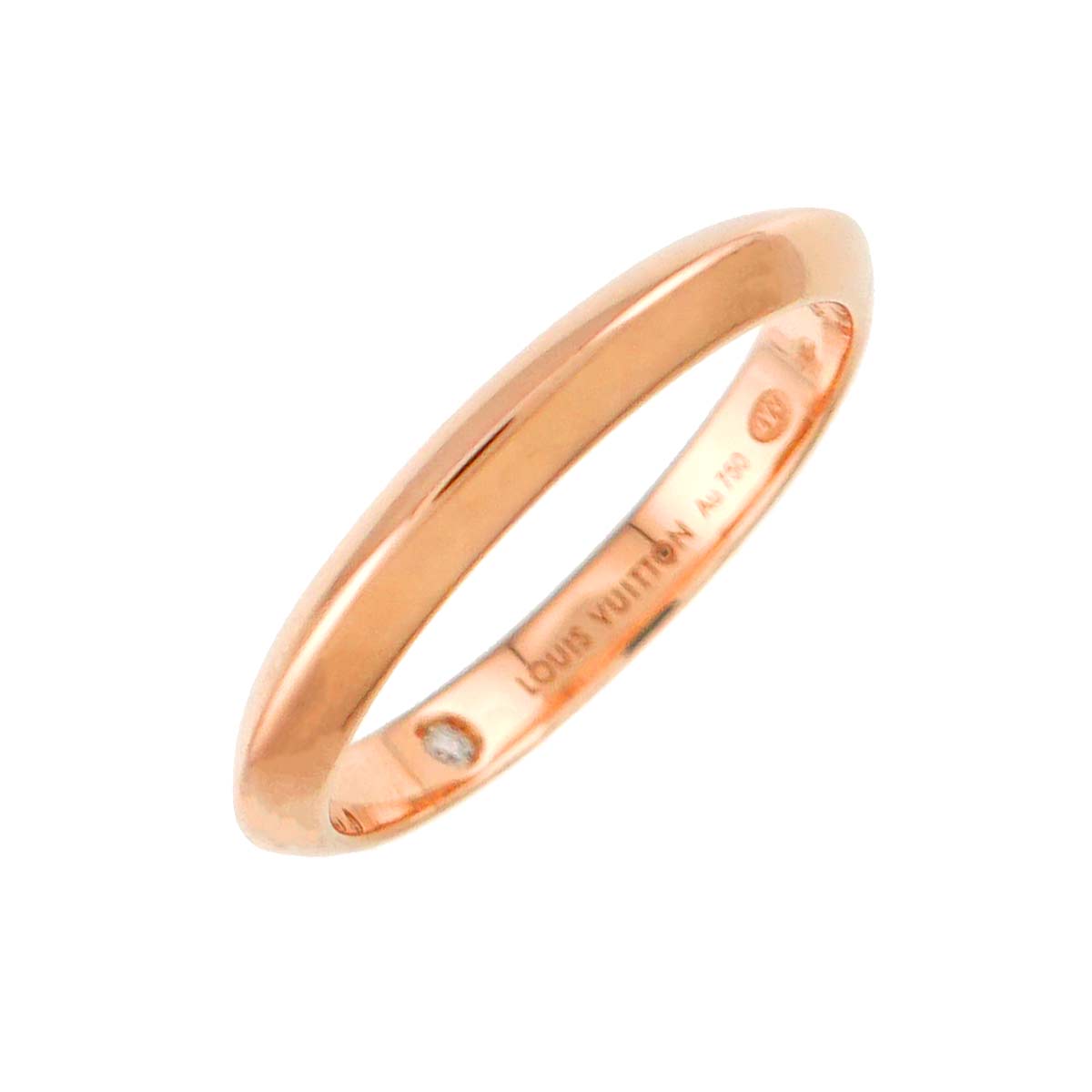 LV Diamond Ring K18 PG 750 Size48 4.5(US)