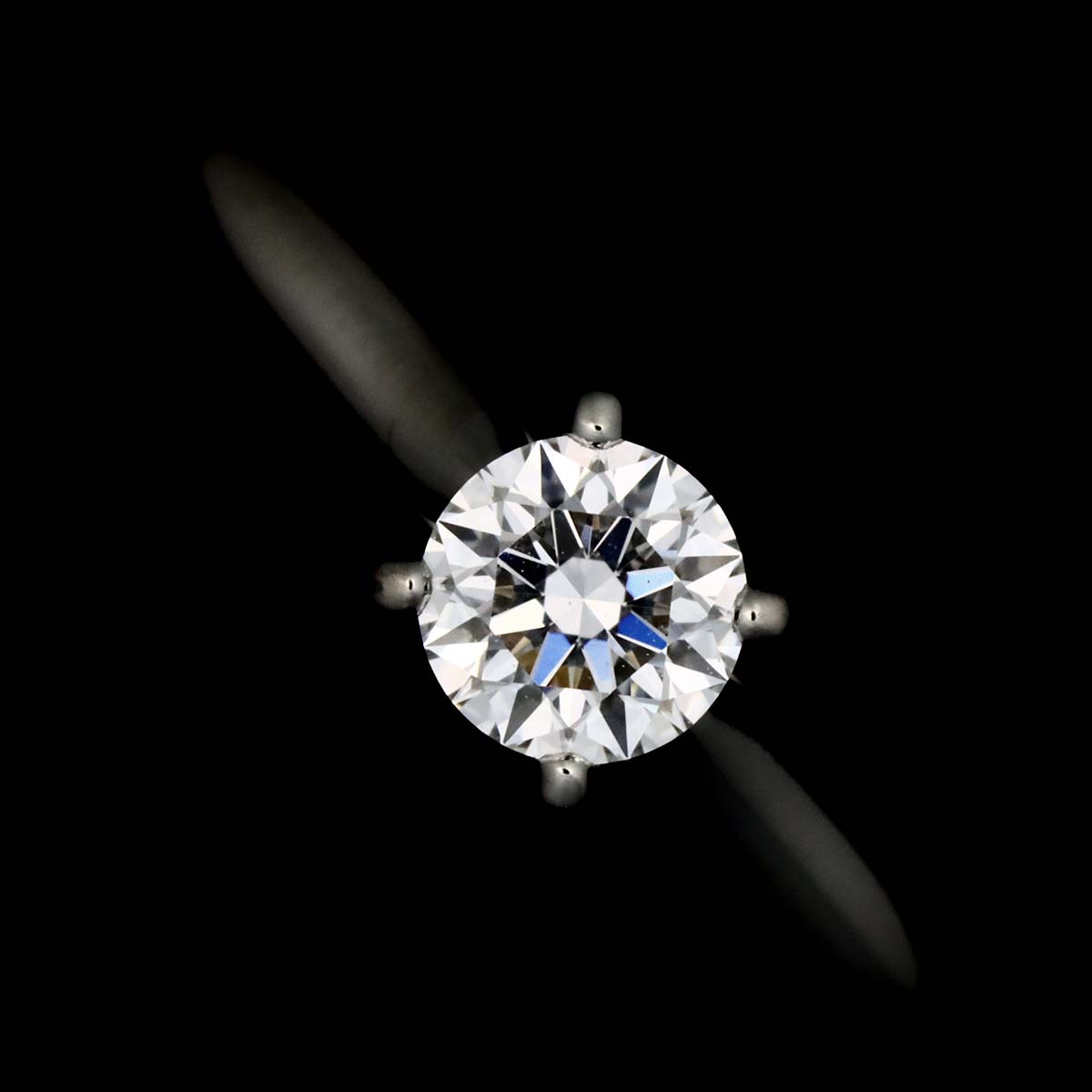 Diamond 0.31ct E/VVS1/3EX Ring Pt Size48 4.5(US)